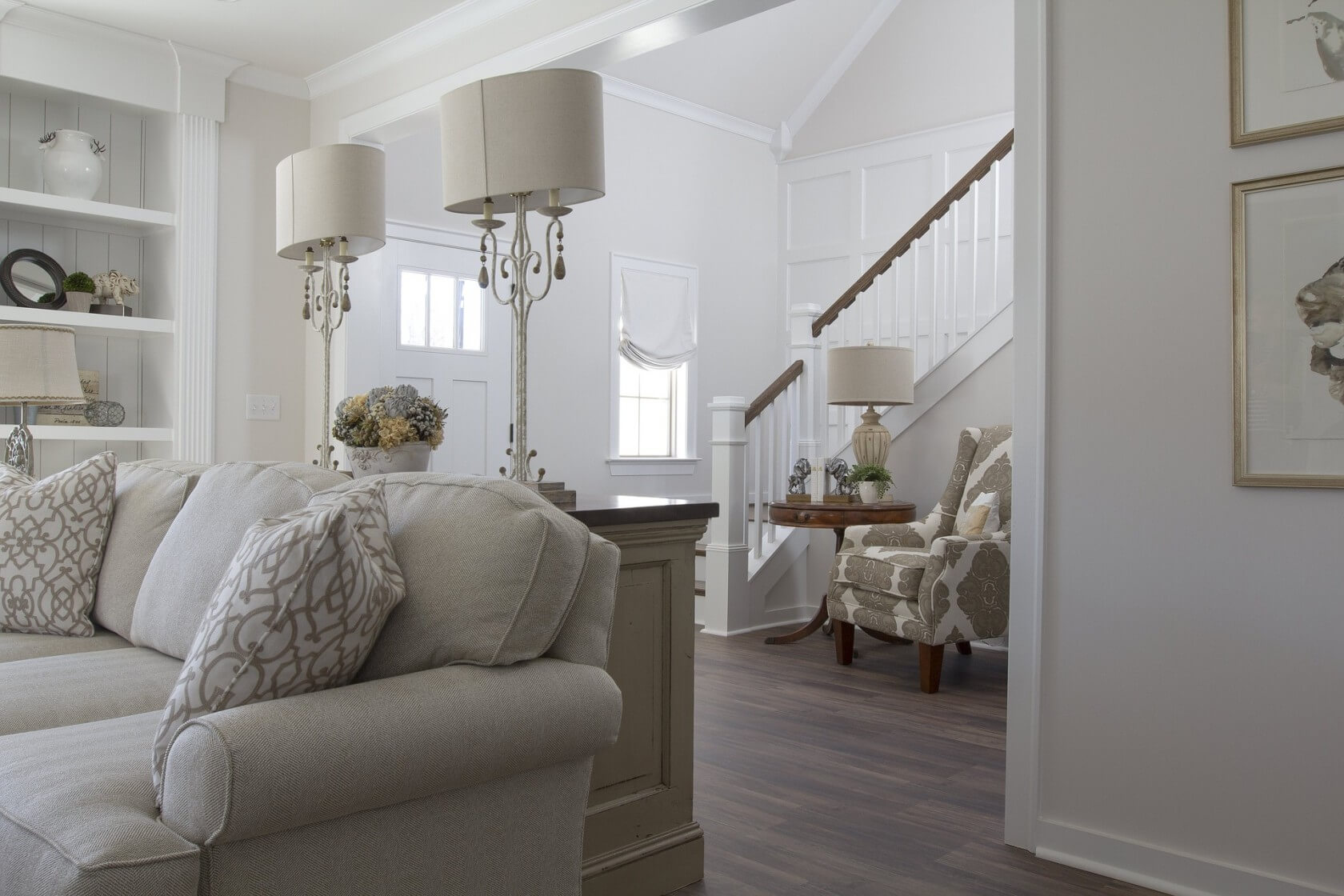 vliesbehang woonkamer particulier